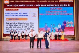 BIỂU DƯƠNG CÔNG TY YẾN SÀO KHÁNH HÒA VÌ SỰ NGHIỆP AN SINH XÃ HỘI