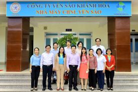Đoàn công tác  Cục Thú y thuộc Bộ Nông nghiệp và Phát triển Nông thôn làm việc với Công ty Yến sào Khánh Hòa, Công ty Cổ phần Nước giải khát Yến sào Khánh Hòa về việc chuẩn bị xuất khẩu tổ yến sang Trung Quốc