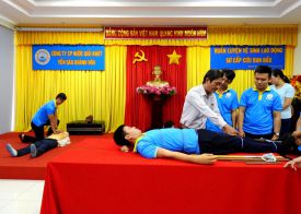 Huấn luyện Kỹ năng Sơ cấp cứu ban đầu và Tập huấn Tuyên truyền kiến thức PCCC&CNCH cho người lao động