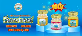 Sanvinest Khánh Hòa ra mắt 03 dòng sản phẩm mới: Nước yến sào Sanvinest Khánh Hòa Đông trùng Hạ thảo, Nước yến sào Sanvinest Khánh Hòa Fucoidan Nhân sâm và Nước yến sào Sanvinest Khánh Hòa Collagen