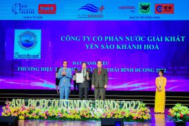 SANVINEST KHÁNH HÒA VINH DANH "TOP 10  THƯƠNG HIỆU TIÊU BIỂU CHÂU Á - THÁI BÌNH DƯƠNG 2022"