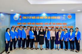 Công ty Cổ phần Nước giải khát Yến sào Khánh Hòa tiếp đoàn đánh giá của Sở Khoa học và Công nghệ tỉnh Khánh Hòa về nội dung và tiến độ triển khai thực hiện các nhiệm vụ của đề tài nghiên cứu khoa học
