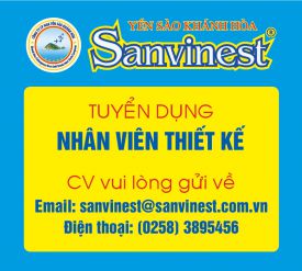 SANVINEST KHÁNH HÒA THÔNG BÁO TUYỂN DỤNG NHÂN VIÊN THIẾT KẾ