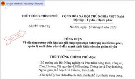 Thủ tướng Chính phủ Phạm Minh Chính vừa ký ban hành Công điện về việc tăng cường triển khai các giải pháp ngăn chặn tình trạng săn bắt trái phép, quản lý nuôi chim yến và đẩy mạnh xuất khẩu các sản phẩm tổ yến