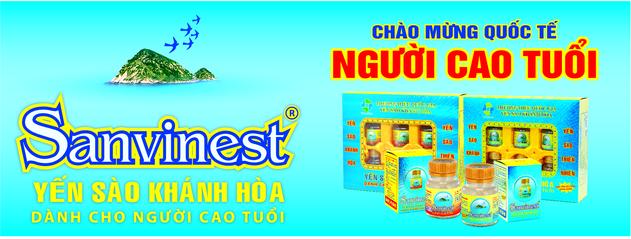 Nước Yến sào Sanvinest Khánh Hòa dành cho người cao tuổi