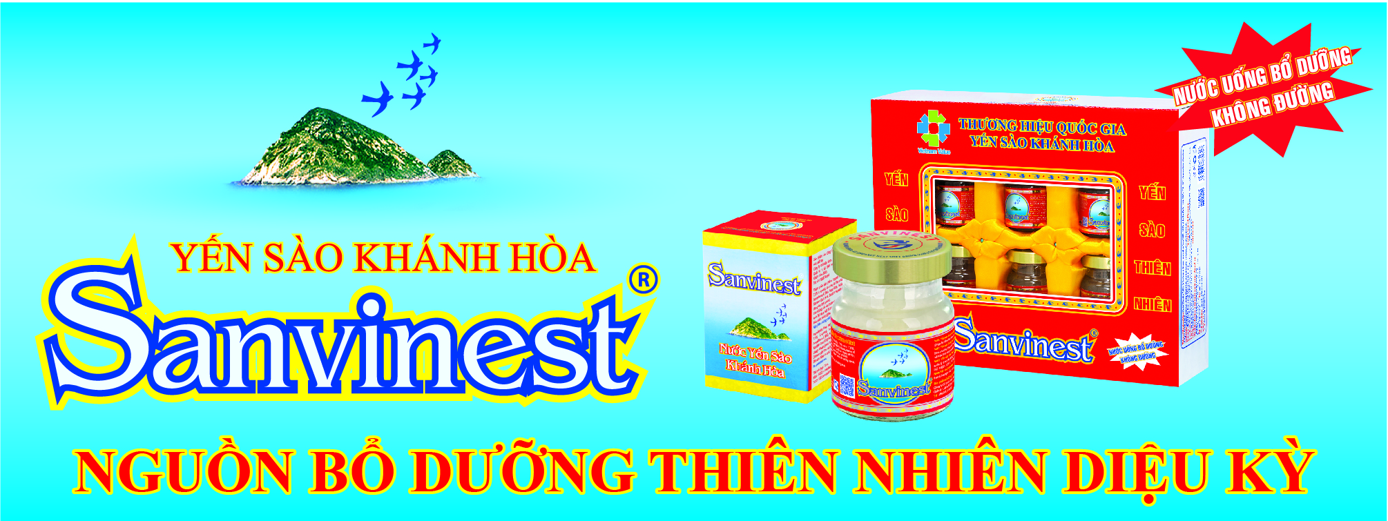 Nước Yến sào Sanvinest Khánh Hòa không đường đóng lọ