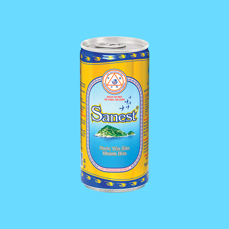 Nước Yến sào Khánh Hòa Sanest lon 190ml - S001