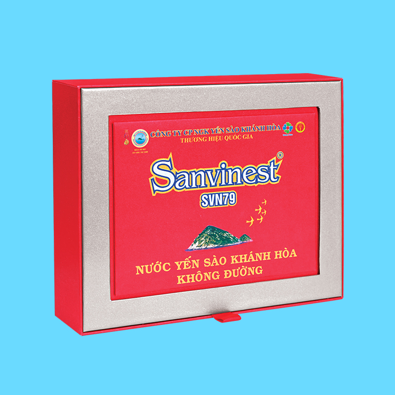 Nước Yến sào Khánh Hòa Sanvinest SVN79 không đường hộp 5 lọ 79ml - 179H5