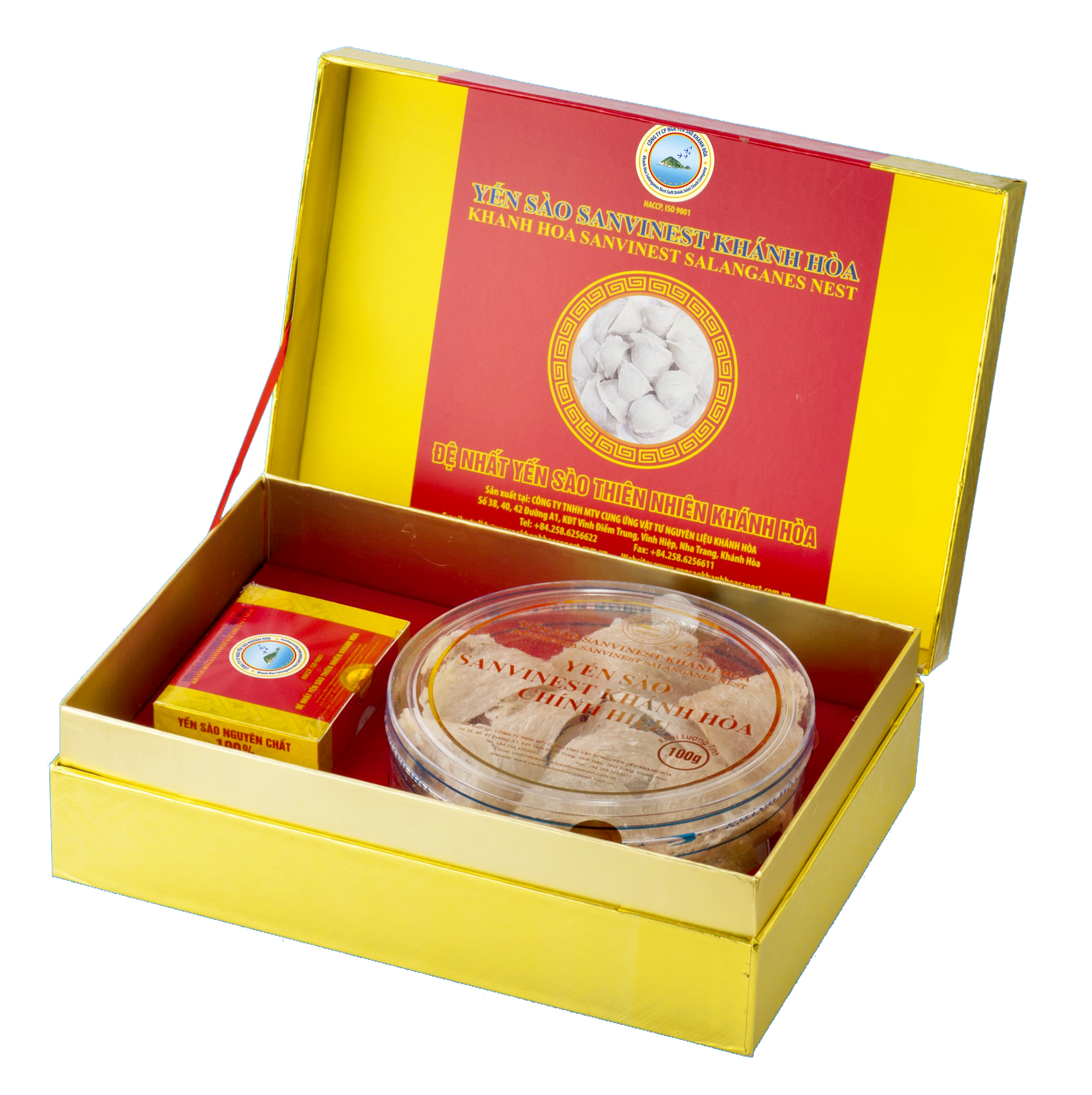 Yến sào Sanvinest Khánh Hòa chính hiệu nguyên tổ sơ chế 100g - S210