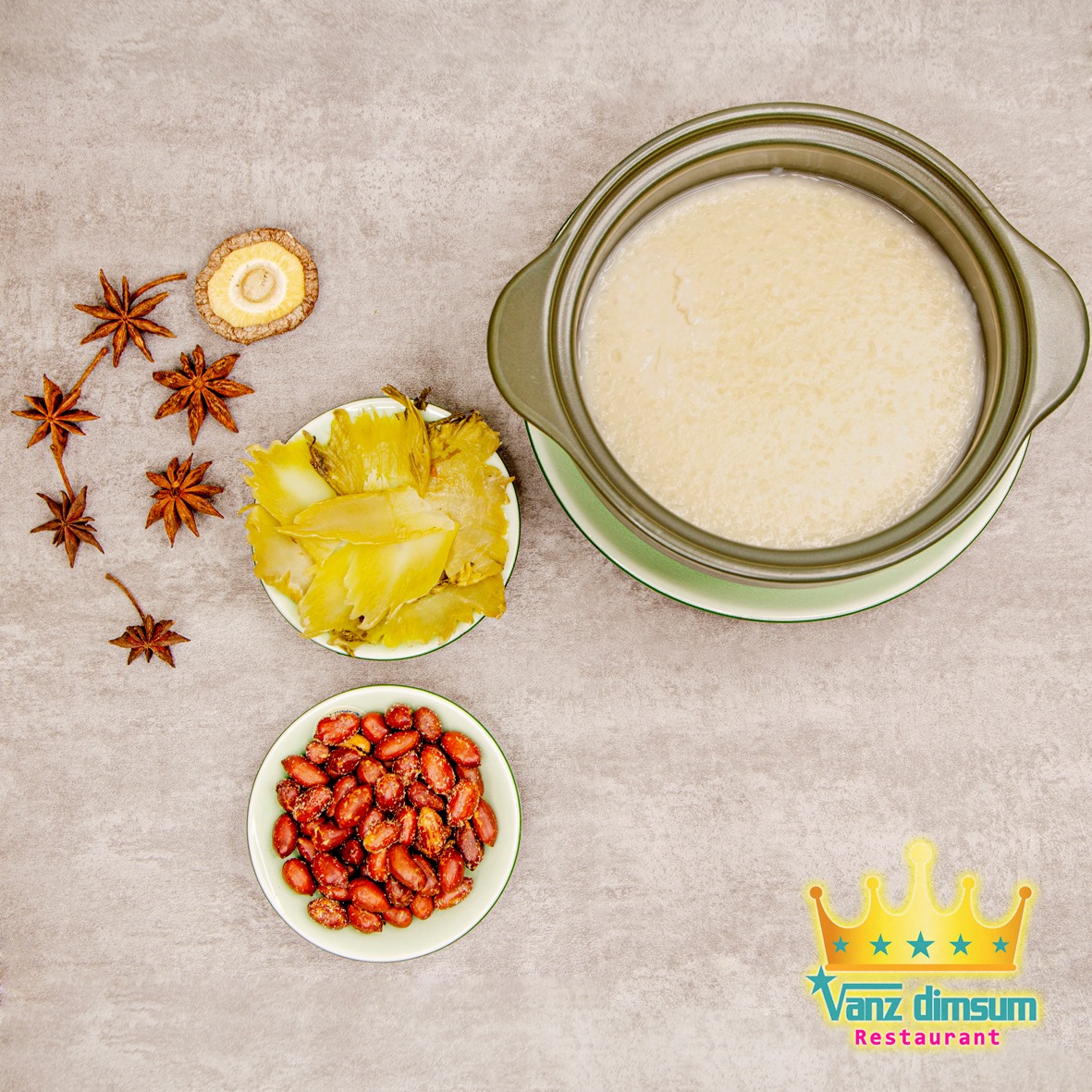 Cháo trắng (đậu phộng/ dưa muối)