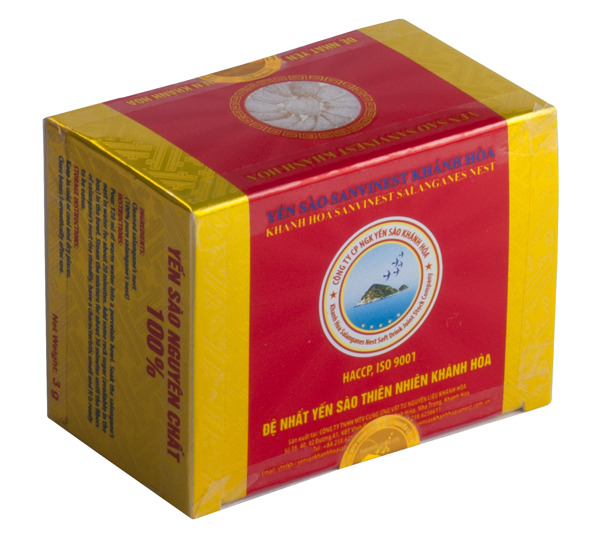 Yến sào Sanvinest Khánh Hòa chính hiệu tinh chế 3g - V503