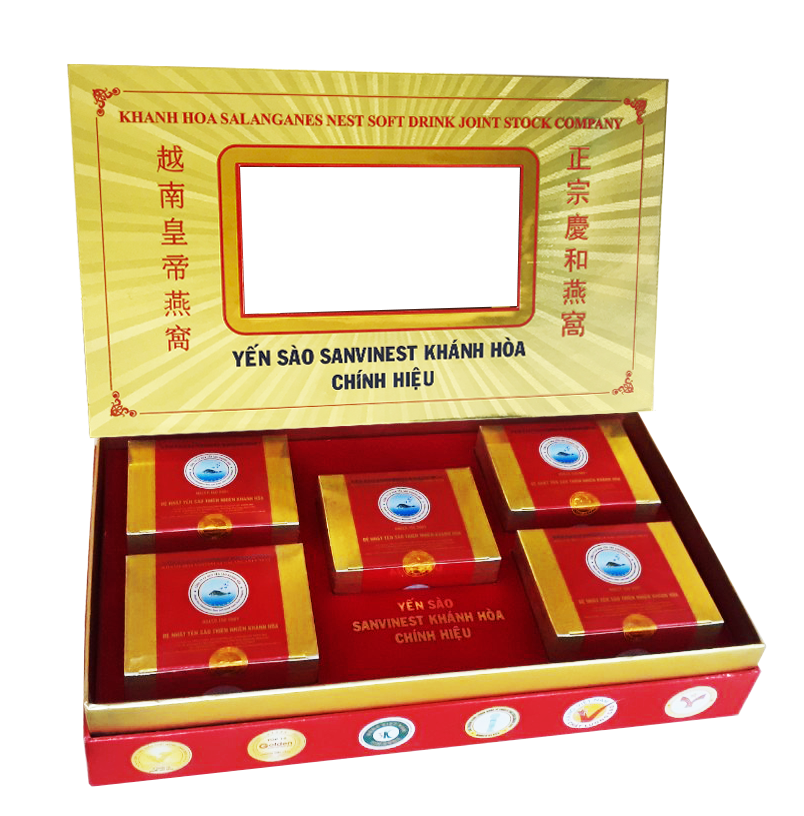 Yến sào Sanvinest Khánh Hòa chính hiệu tinh chế Hộp quà tặng - Q505