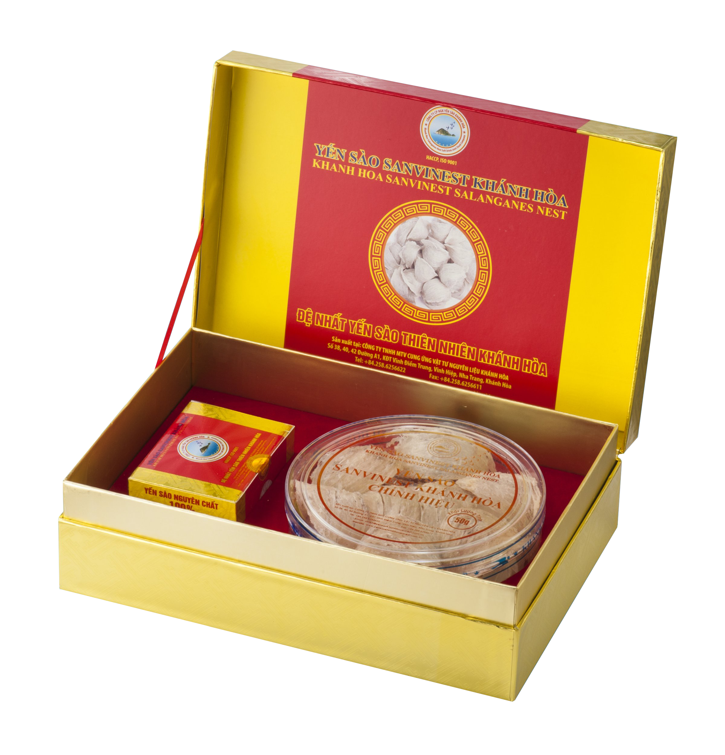 Yến sào Sanvinest Khánh Hòa chính hiệu nguyên tổ sơ chế 50g - S250