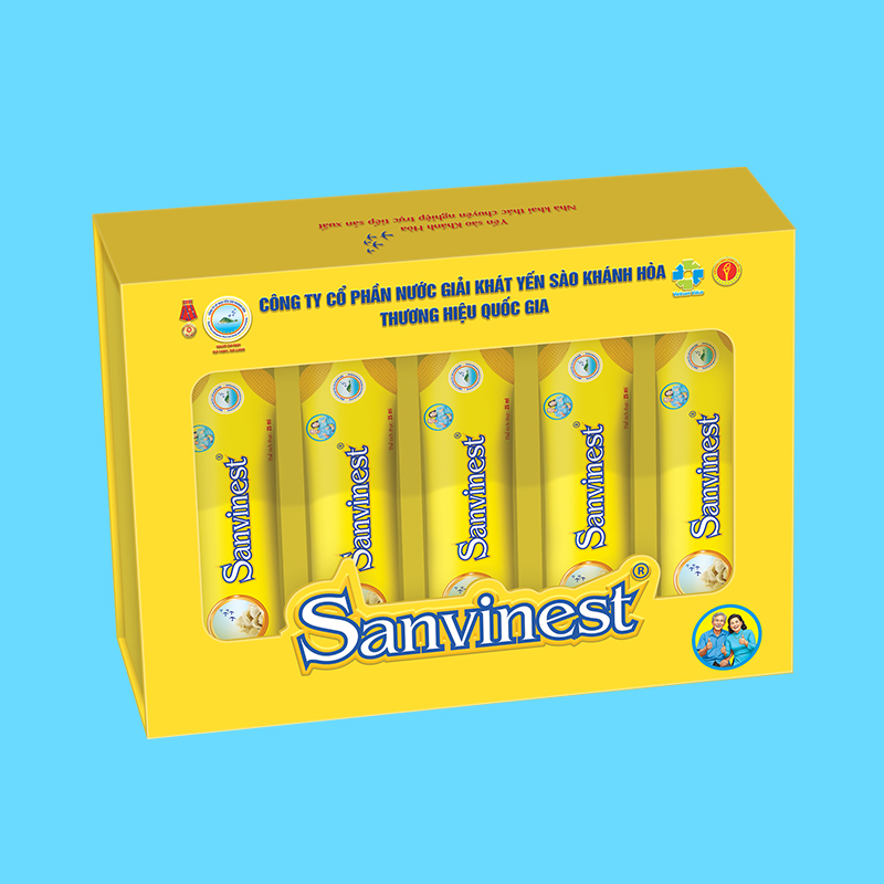 Tinh chất Yến sào Khánh Hòa Sanvinest dành cho người cao tuổi Hộp quà tặng 20 túi 25ml- QTC502H20