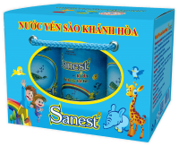 Nước Yến sào Khánh Hòa Sanest trẻ em lon 190ml, Hộp 6 lon - 0162H6