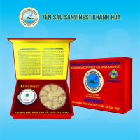 Hộp quà tặng Yến sào Sanvinest Khánh Hòa chính hiệu nguyên tổ sơ chế 100g - Q210