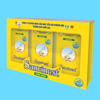 Tinh chất Yến sào Khánh Hòa Sanvinest không đường dành cho người cao tuổi hộp quà tặng 30 túi 25ml (3 x hộp 10 túi)- QTC505H30
