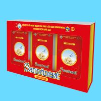 Tinh chất Yến sào Khánh Hòa Sanvinest không đường hộp quà tặng 30 túi 25ml-QTC506H30