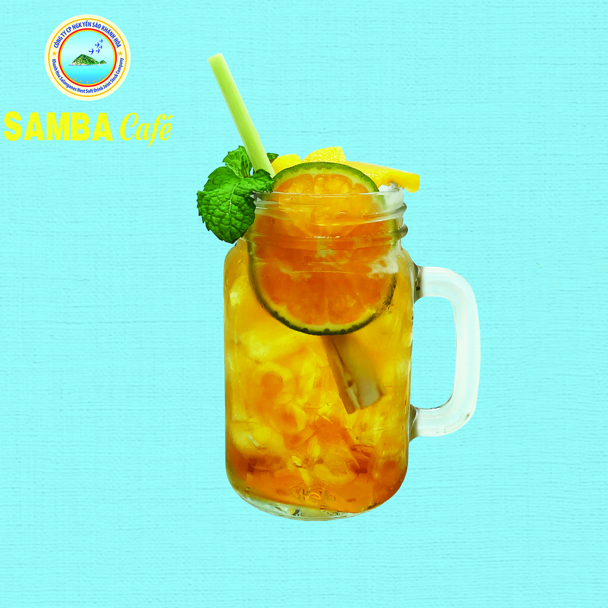 Trà đào cam sả