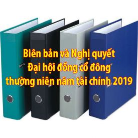 SKV. Biên bản và Nghị quyết Đại hội đồng cổ đông thường niên năm tài chính 2019