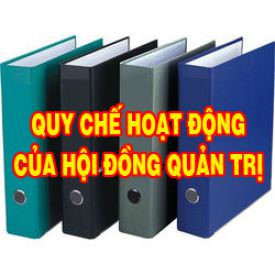 SKV. Quy chế hoạt động của Hội đồng quản trị