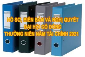 SKV. Hồ sơ, Biên bản và Nghị quyết Đại hội đồng cổ đông thường niên năm tài chính 2021